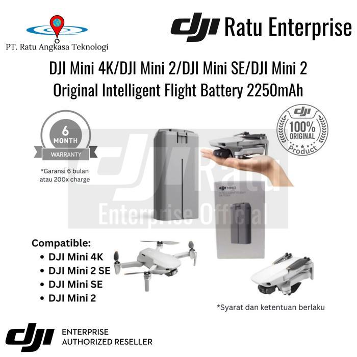 Battery Baterai DJI Mini 4K DJI Mini 2 SE DJI Mini 2 DJI Mini SE Original Intelligent Flight Battery