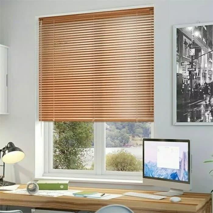 Roller Blind Pvc 90X180Cm Tirai Gulung Jendela Minimalis