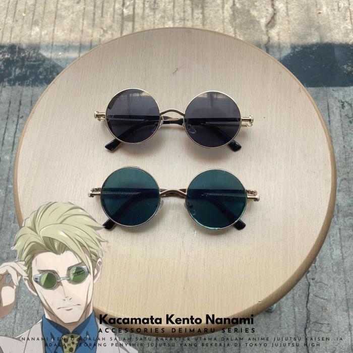 Kacamata Cosplay Anime Nanami Kento Jujutsu Kaisen Kostum Cosplay