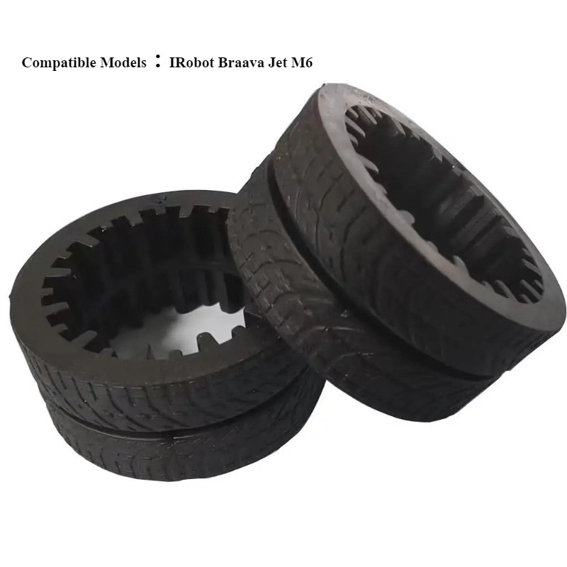Nonslip Tire Ring Tire over Aessories For IRobot Braava Jet M6 leaner aessories