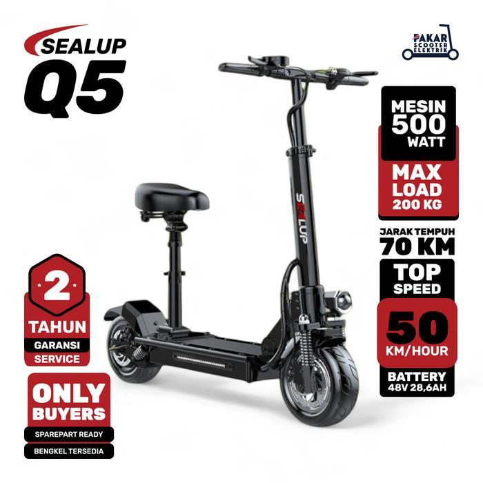 SEALUP SCOOTER Q5 l Q7 l Q13 Parrent and Child l Q23 Cross Country - SEALUP Q5 500WATT I BATTERY 10A