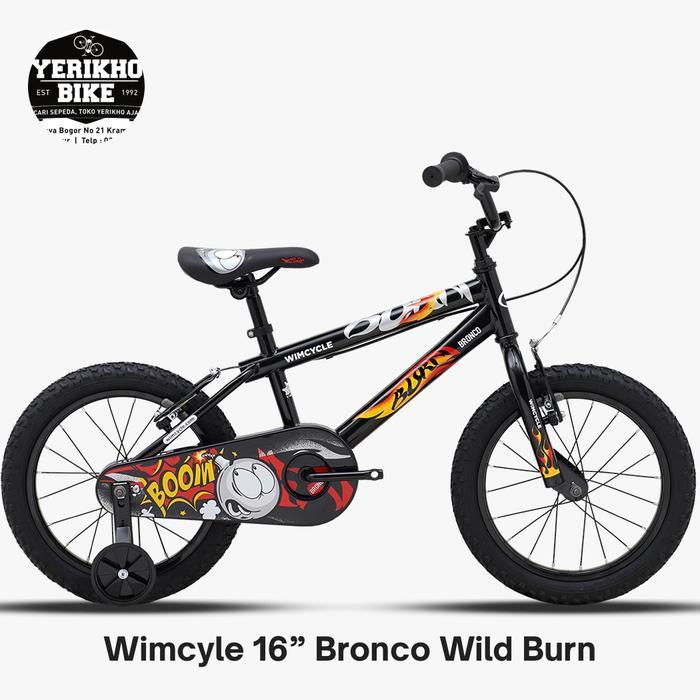 Sepeda BMX Anak 16 Wimcycle Bronco Wild Burn