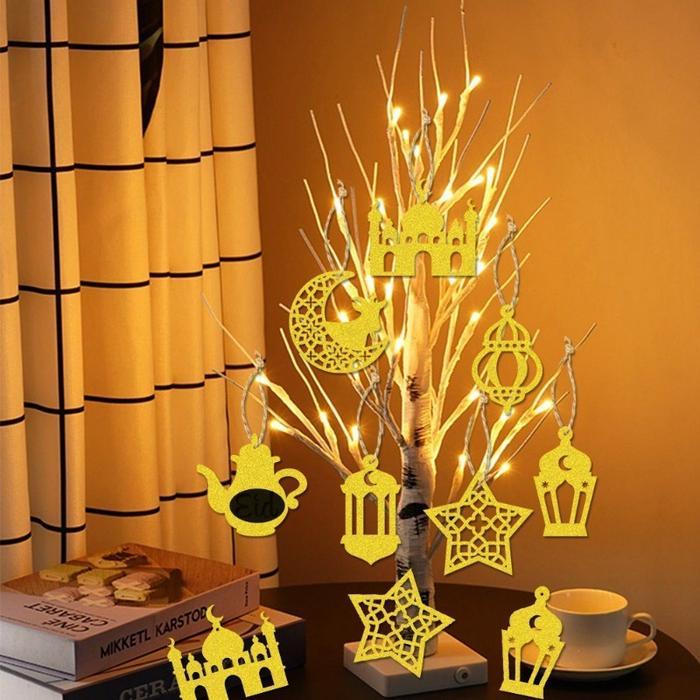 12Pcs Hiasan Ramadhan Idul Fitri / Hiasan Gantung Lebaran / Hiasan Islami/Eid Hanging Decorations