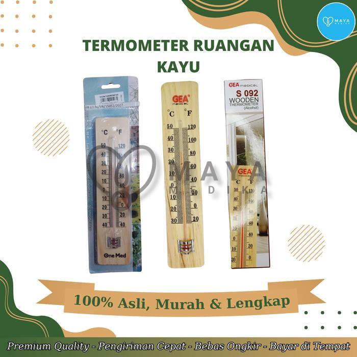 Termometer Ruangan Kayu & Digital