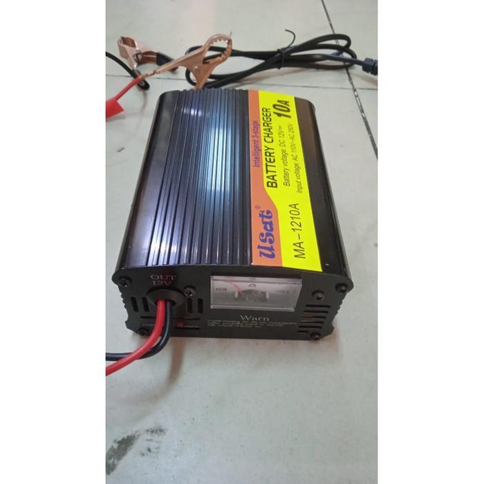 PROMO Charger aki/accu 12v 10a otomatis usat,charger aki 12v 10a