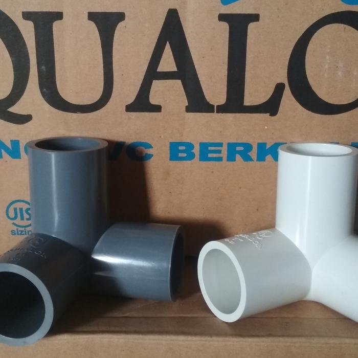 SALE Sambungan Pipa PVC TEE ELBOW 90 AW 1 INCH ( 3 WAY KNEE) - AQUALON