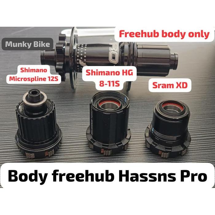 Freehub Body Hassns Pro Shimano Hg Slup Microspline Ms Sram Xd Rumah Sprocket 12 Speed 12S