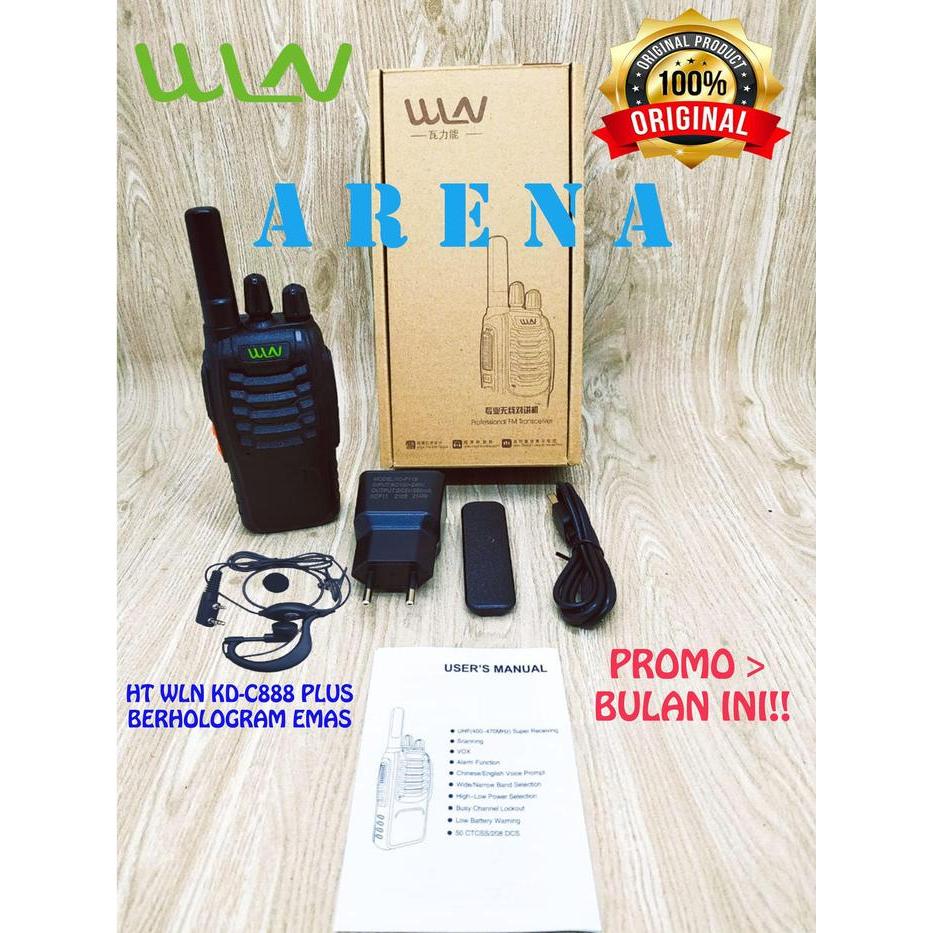 HT WLN 888 KD - C888PRO PLUS Baterai 1500 mAH BERHOLOGRAM EMAS