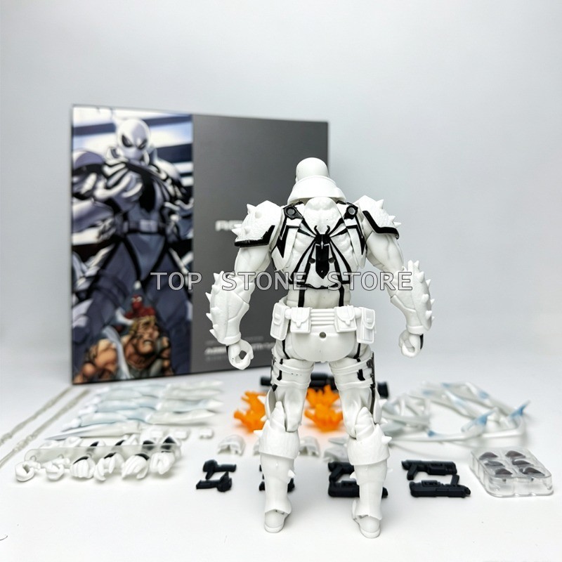 Amazing Yamaguhi Agent Anti Venom el Toys Kaiyodo Revolteh Fl Thompson Agent Venom Figures PV