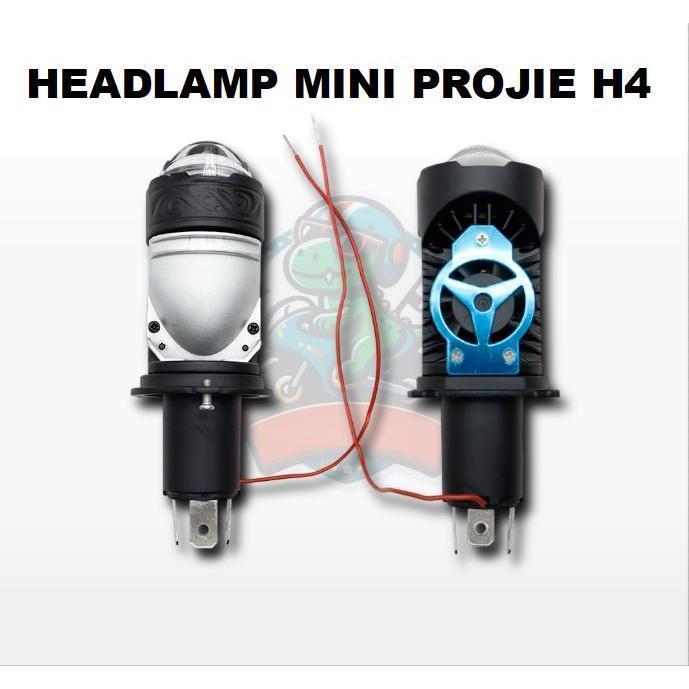 Lampu H4 Laser Ac Dc Cut Off Flat Biled Projector Lampu Utama Led Laser Kipas H4 Projector Premium