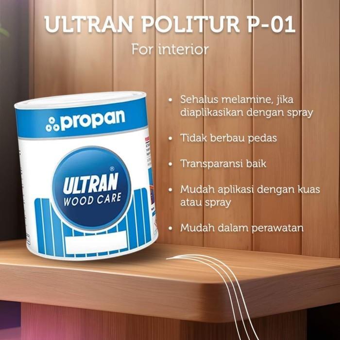 P01 P-01 Clear Doff Propan Ultran Politur Cat Kayu