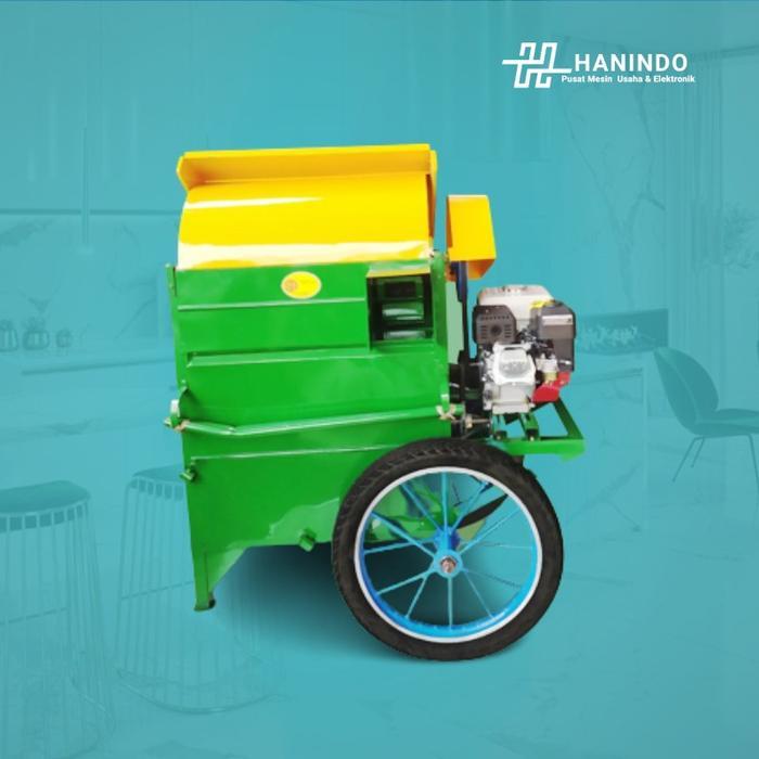 Mesin Perontok Padi Mini Roda Fullset