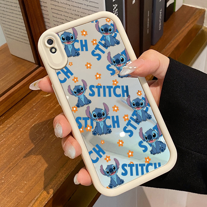 Casing Hp Untuk Xiaomi Redmi 9A Redmi 9i Redmi 9T Redmi 9 Power Case Stitch Kartun biru animasi Kasi