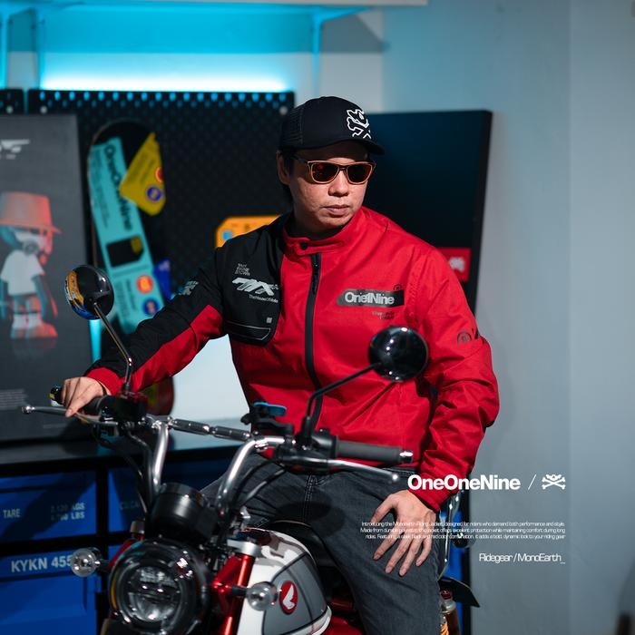 m0np Oneonenine Ksr Jaket Monored Series - Jaket Sablon Motor Sport