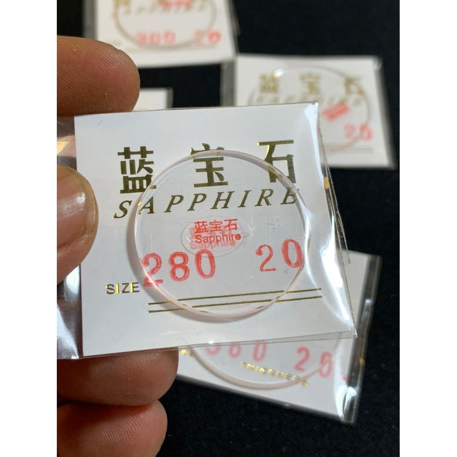 Kaca Jam Tangan Sapphire Bening Tebal 2Mm