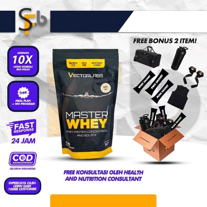 master whey vectorlabs 6 lbs 3 LBS KALI 2 TOTAL 2 SAK SERVING