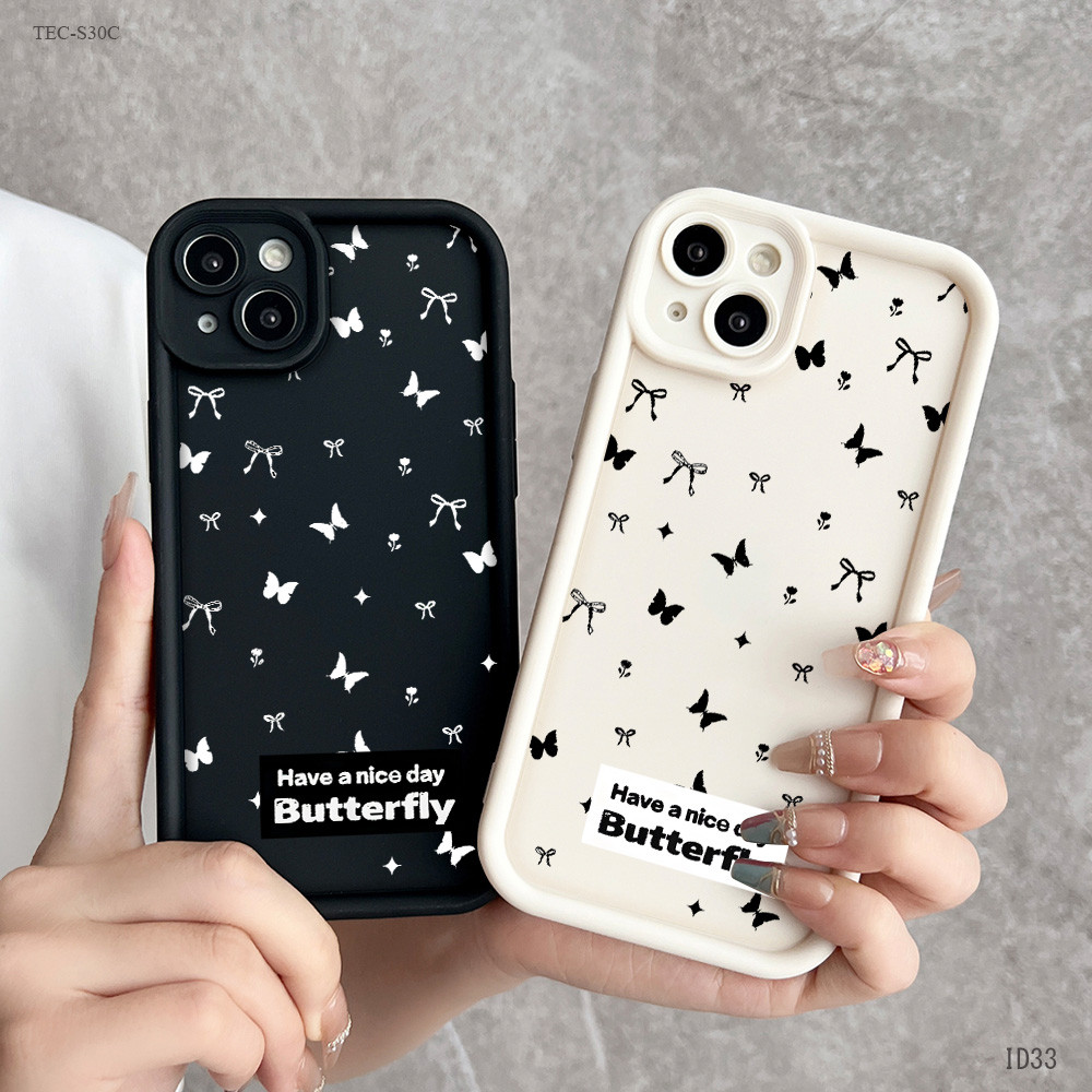 Casing Kupu-kupu Untuk For Phone Kesing C8 3157 33 Infinix Itel Tecno Spark Camon Pova Smart Note Ho