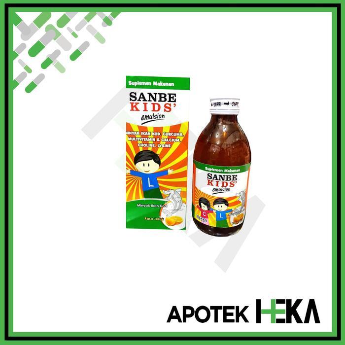 Terlaris Sanbe Kids Emulsion 200 ml - Sirup Minyak Ikan Kod SALE