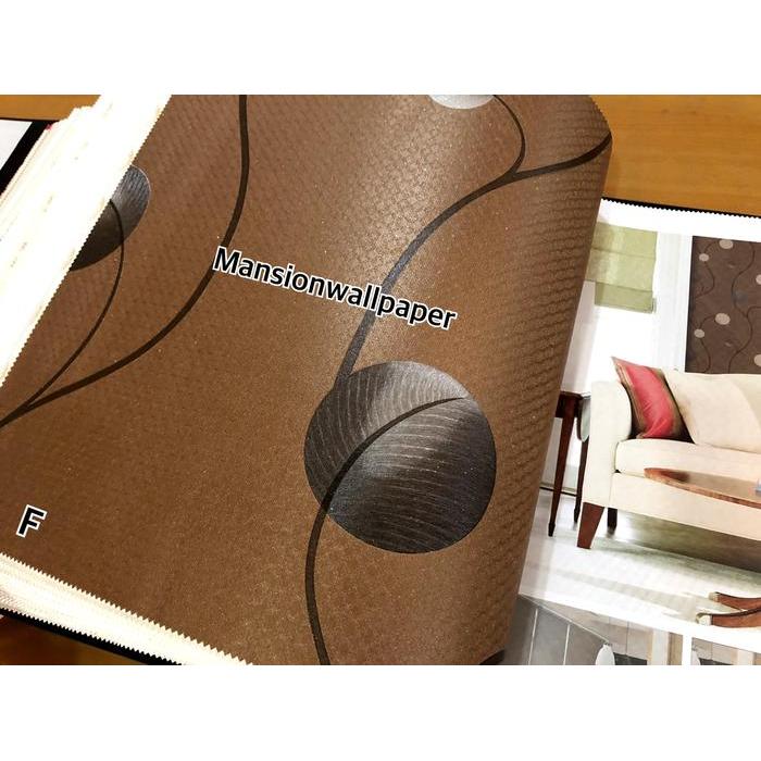 Wallpaper Dinding Lingkaran Bulat Ungu Hitam Putih Modern Minimalis