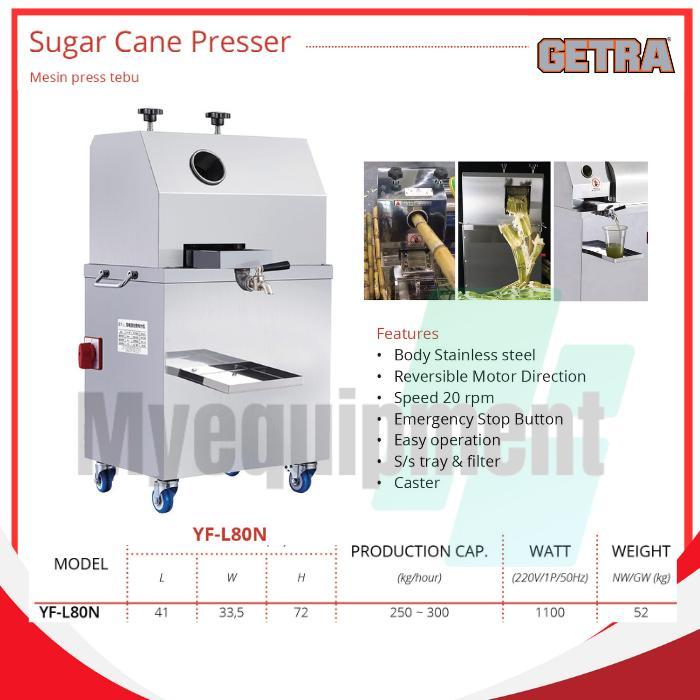 SUGAR CANE PRESSER MESIN PRESS TEBU GETRA YF-80N