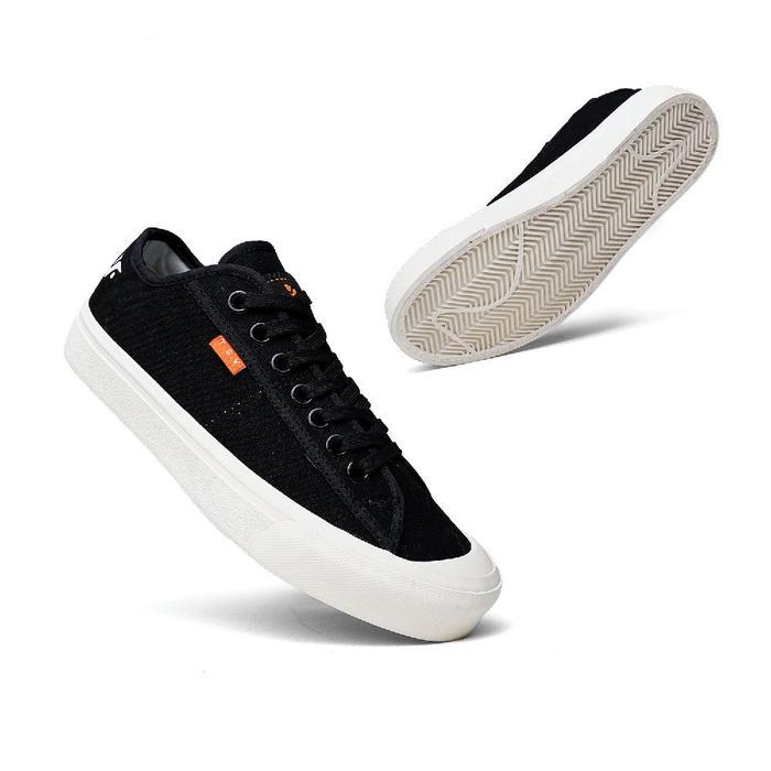 Sepatu Tsv Footwear-Rivery Low Unisex-Sepatu Cewek Sepatu Cowok Sneakers Low Black 36-43 Sepatu