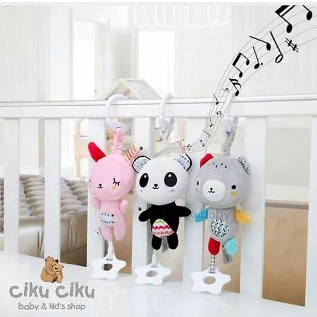 SALE Mainan Anak Hang Animal Sound Rattle