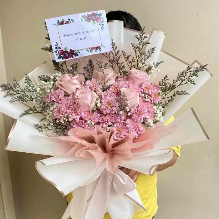 yohg- Bouquet Bunga Fresh Segar Asli Buket Flower Rose Mawar Tangerang