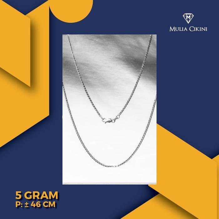 n5en- Kalung Emas Putih Ubs Italy Santa 75% 5 Gram