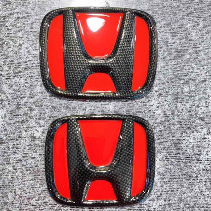 Emblem Honda Carbon Printing Khusus Honda Jazz Ge 2012-2014