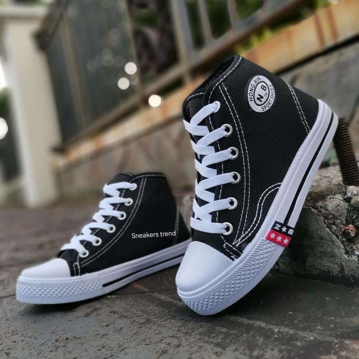 Sepatu Sekolah Anak Laki-Laki Sepatu Anak Sekolah Nb Tali Tinggi Sepatu Sekolah Anak Tk Sd Smp