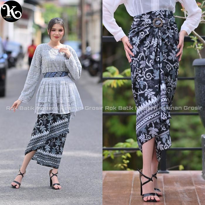 eyys- Rok Lilit Batik Kain Tali Panjang Rok Batik Wanita Modern Kekinian Keenan Grosir
