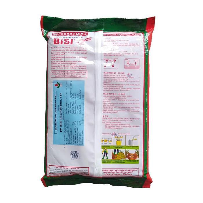 Benih Bibit Jagung Hibrida Bisi 2 Tongkol Dua Original 1 Kg
