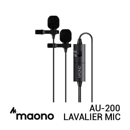 Mic Maono Au-100& Maono Au-200 Lavalier Microphone Lavalier Mic Vlog Podcast Studio