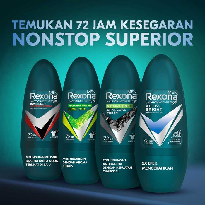 i0cc- Rexona Men Deodorant Anti-Perspirant Roll On Activ-Bright 45Ml