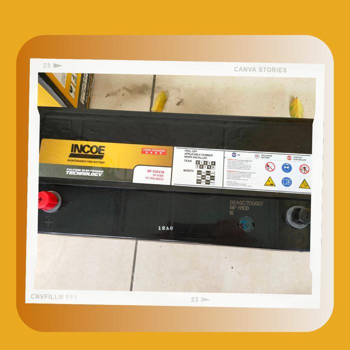Aki Incoe Mf N100 Aki Untuk Truk, Genset, Aki Kapal, Alat Berat Ready