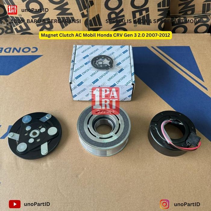 Baru Magnet Clutch Ac Mobil Honda Crv Gen 3 2.0 2007-2012 Merk Yaruki Magnetic Clutch Kompresor