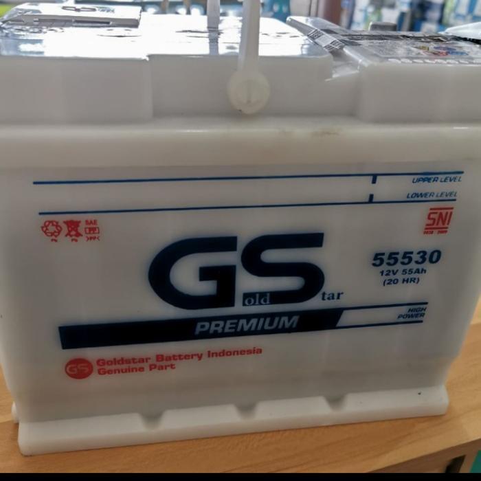 Bebas Ongkir Aki Innova Reborn Bensin/ Aki Spin/ GS Premium 55530/55559 Goldstar