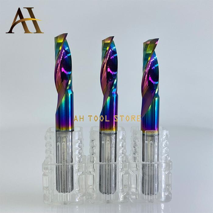 SINGLE FLUTE END MILL 6MM SPIRAL 17MM ACP ALUMINIUM CNC DLD COATING 1F PROMO TERMURAH