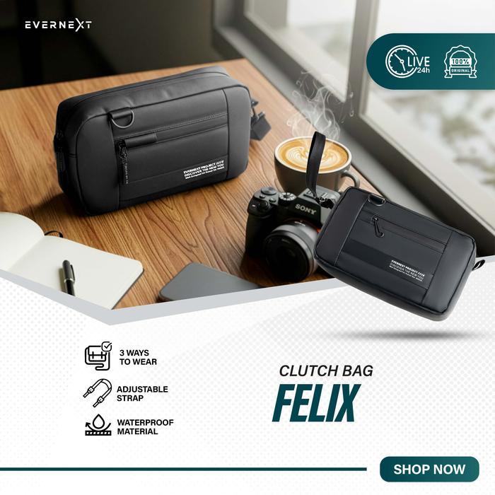Eiger - Clutch Bag Pria Anti Air Pouch Bag Waterproof Pria Sling Bag Felix