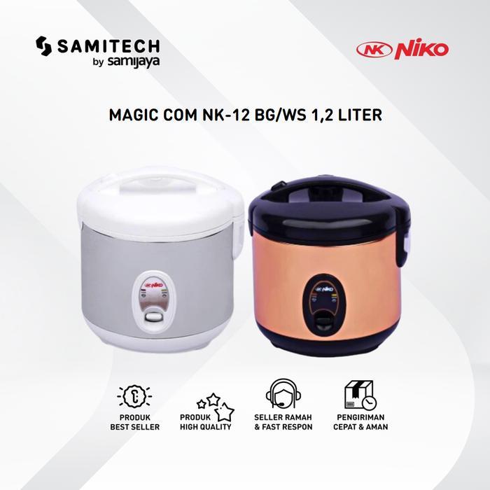 NEW MAGIC COM RICE COOKER NIKO NK-12 BG NK-12BG NK-12WS 1.2 LITER Listrik
