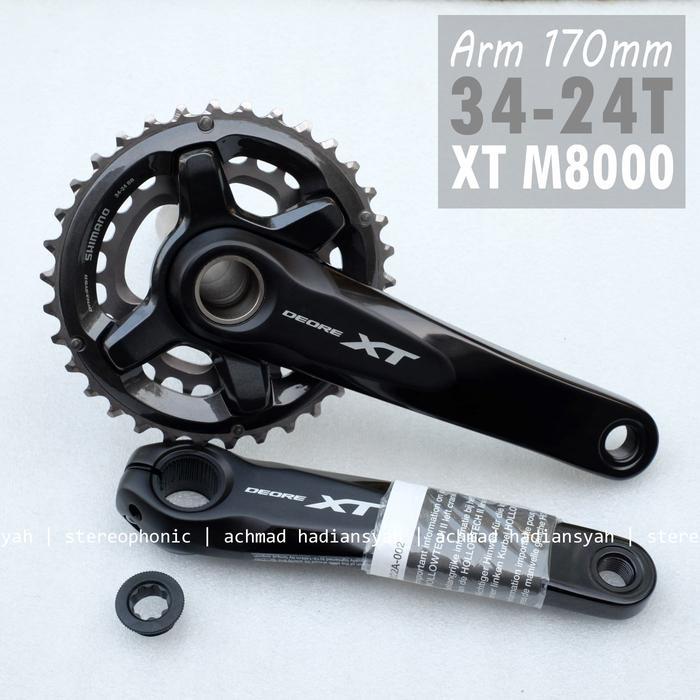 Crank XT M8000 Crank XT Dual 34-24 Crank XT M8000 Dual Chainring 34-24
