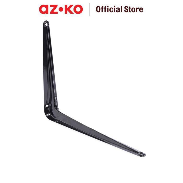 AZKO Masterspace Bracket Rak Dinding L 20x25 cm - Hitam Penyangga Ambalan Wall Bracket Dudukan Rak