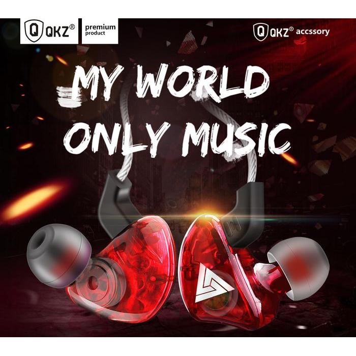 QKZ Earphone HiFi Dengan Mic Headset - QKZ-5