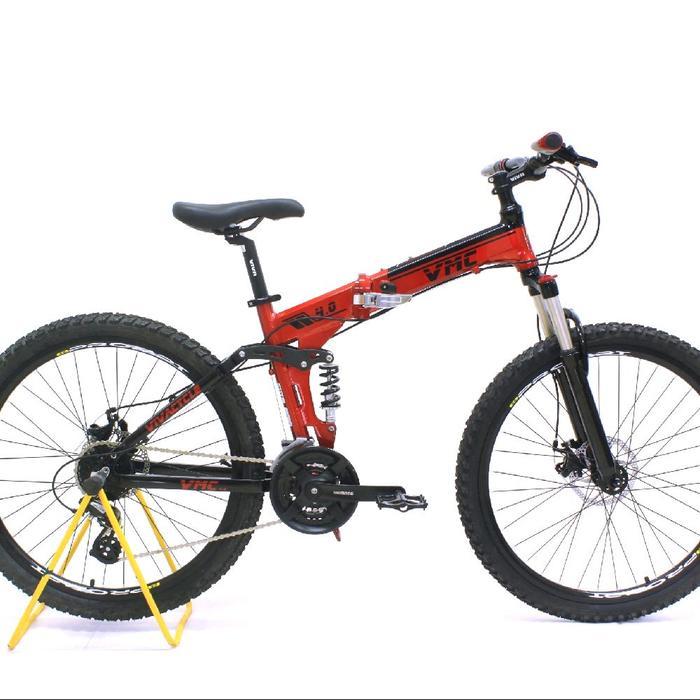 SEPEDA GUNUNG MTB 26 LIPAT ALLOY VIVA VMC 24SP FULL SUSPENSION Outdoor