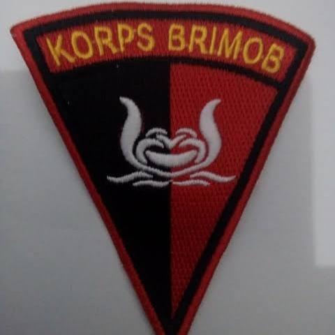 Bordir Logo Korp Brimob Timbul