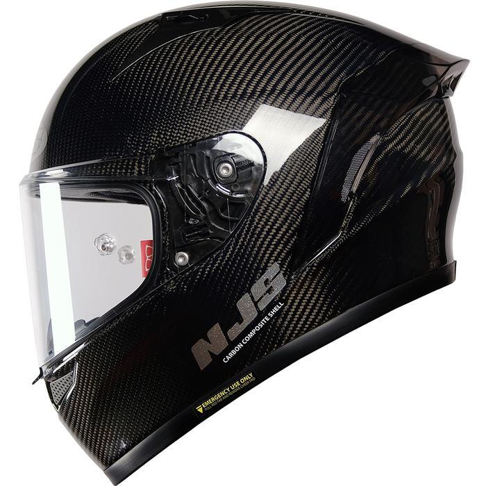 NJS ZX-1R CARBON TWILL Gloss/Doff - Helm Full Face ZR Carbon NJS Carbon Helm Carbon NJS ORI SNI