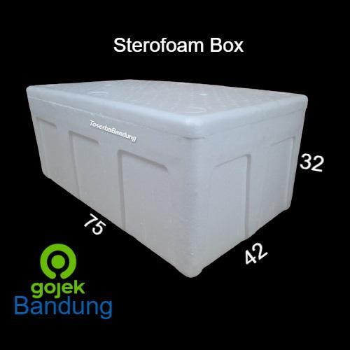 Box Styrofoam Panjang 75x42x32 Bandung Sterofoam Gabus Ikan Beku Sayur