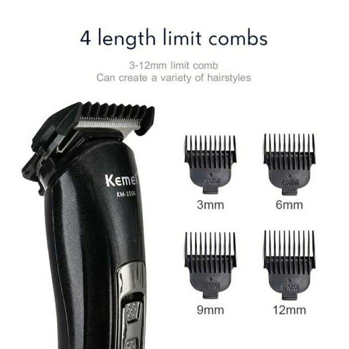 Diskon Kemei Km-1506 Hair Clipper 3In1 Alat Cukur Rambut Original