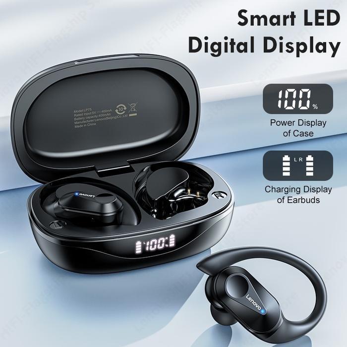 Lenovo Thinkplus Lp75 Ows: Bluetooth 5.3, Anc Hybrid + Hifi Stereo, Baterai 400Mah & Mode Gaming