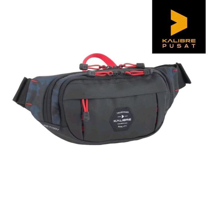 Waist Bag Kalibre Astray 2L Black Navy Original Tas Pinggang Kalibre Astray Pria Terbaru 